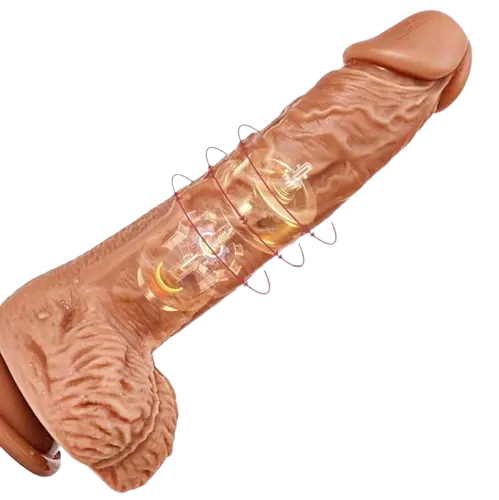 Consolador Vibrador con movimiento