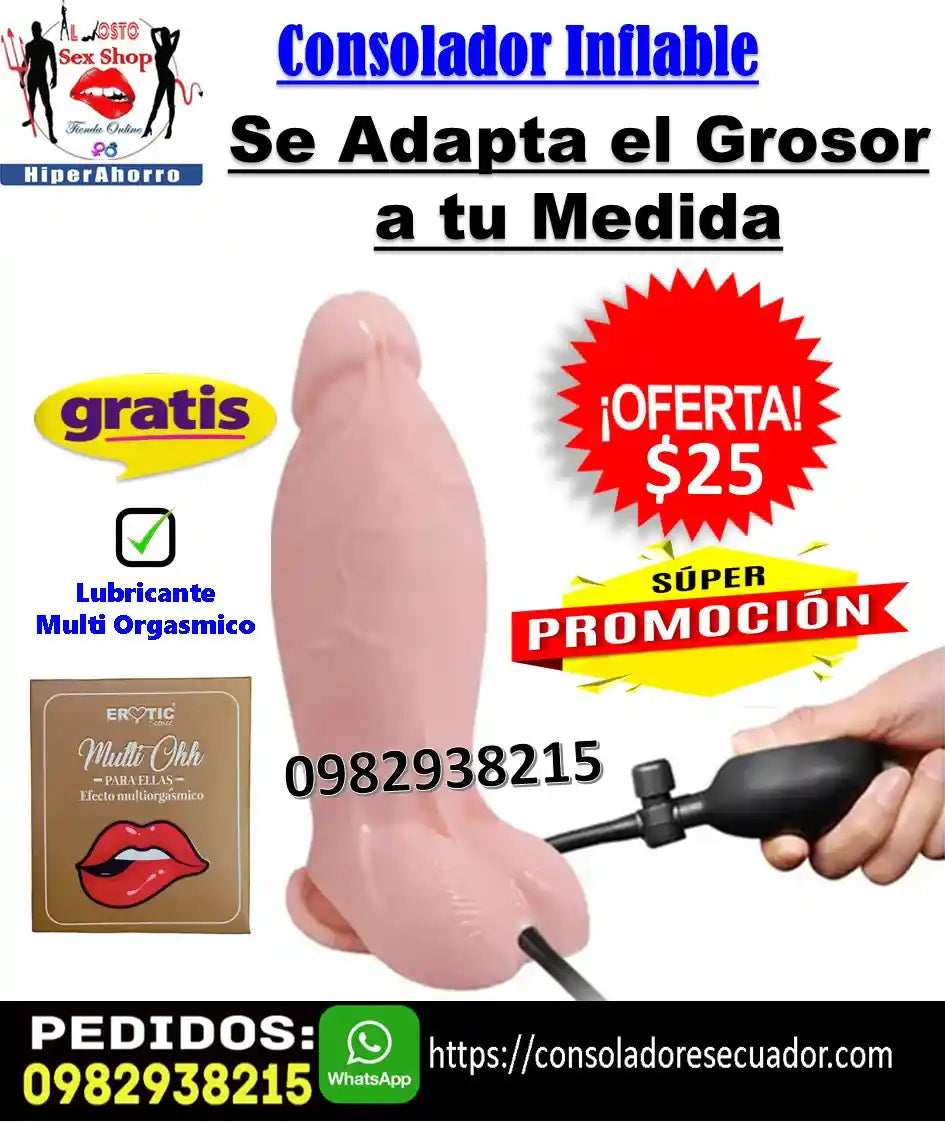 Consolador dildo inflable
