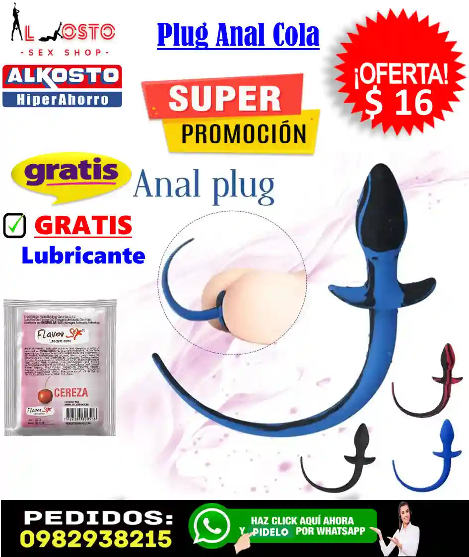 Plug Anal Colita Silicona