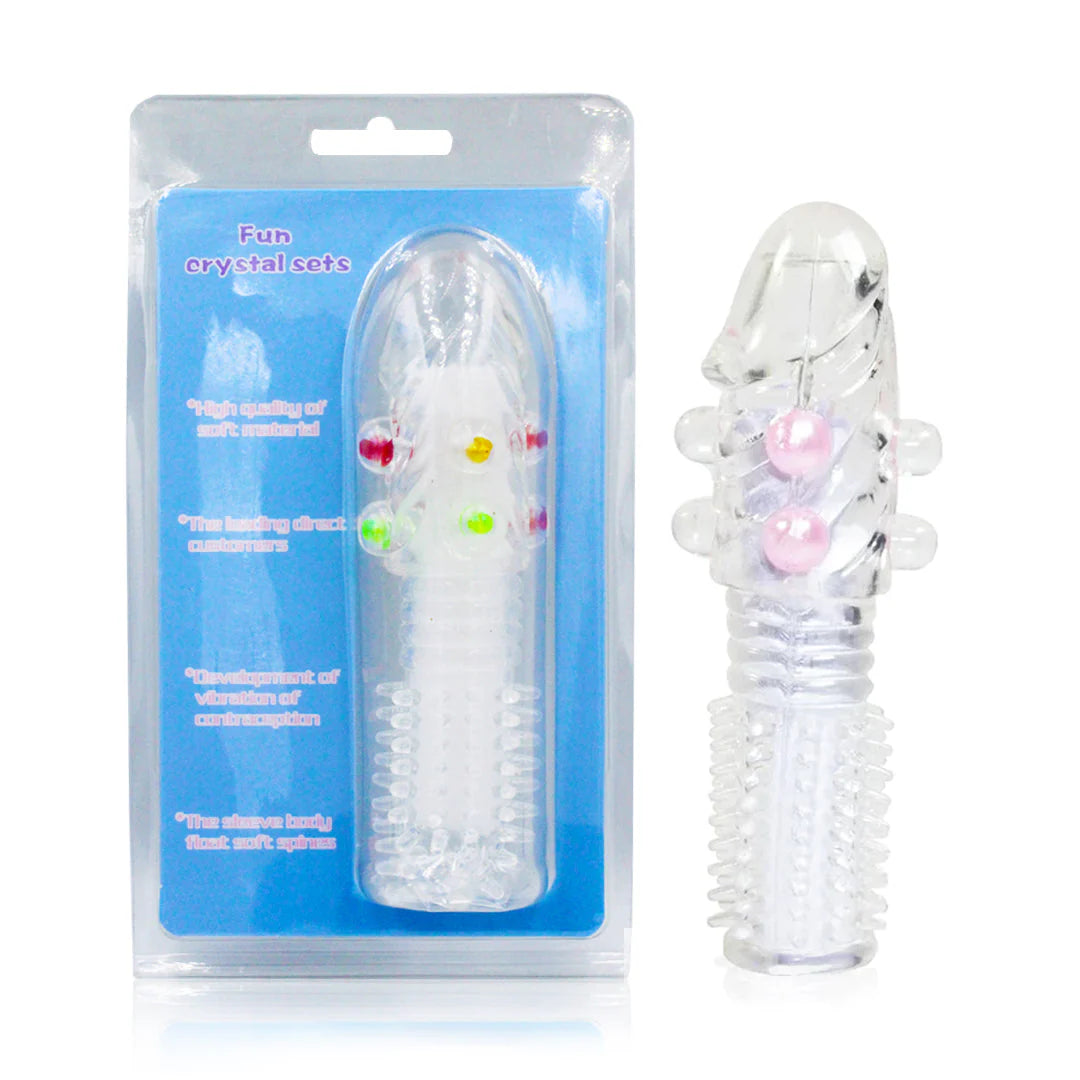 funda texturizada para pene con perlas estimulantes en ecuador