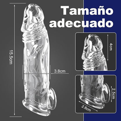 funda extensora de pene de silicona transparente en ecuador