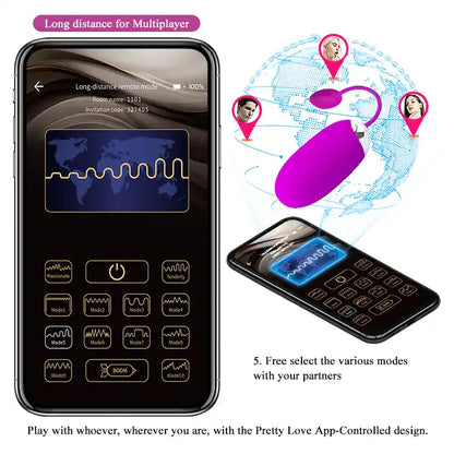 Vibrador con App Bluetooth Pretty Love Abner