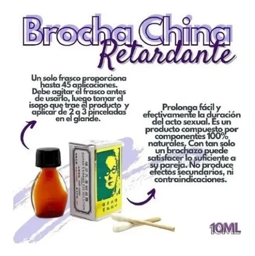 retardante para hombres brocha china en ecuador