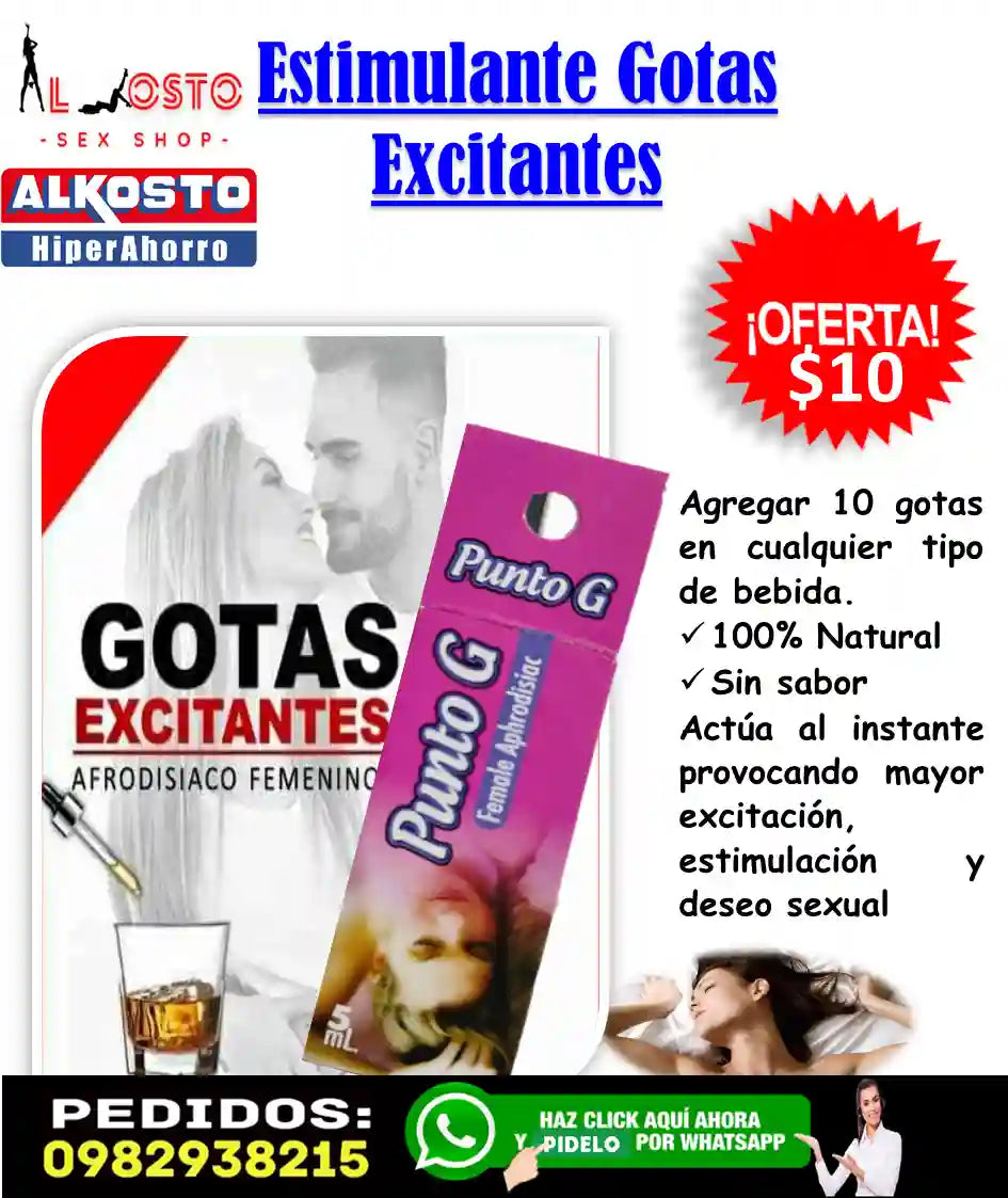 Exitante para mujer Gotas EXITANTES