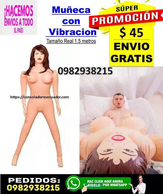 Muñeca Inflable  Masturbador para Hombres 2