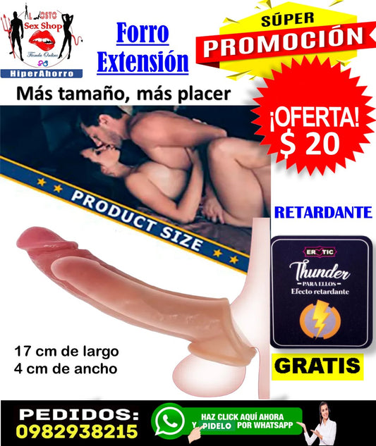 funda extensora de pene de silicona en ecuador