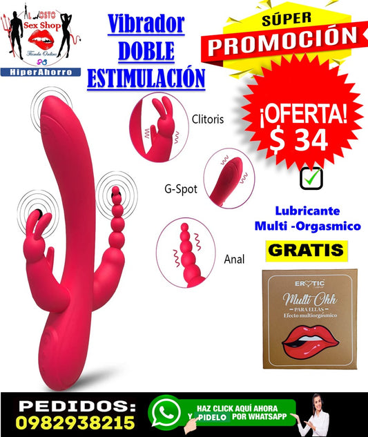 vibrador doble estimulacion conejito punto g en ecuador