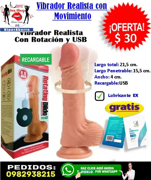 Vibrador Dildo Consolador Juguete Sexual