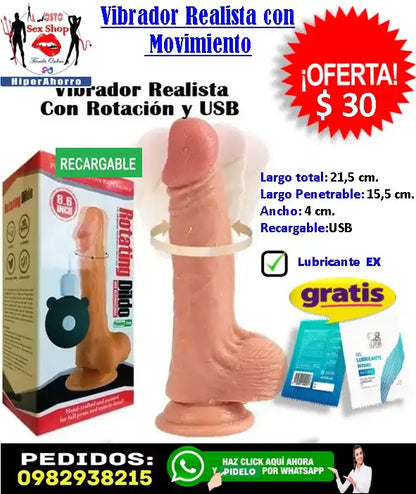 Vibrador Dildo Consolador Juguete Sexual