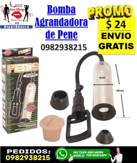 Agrandador de pene Bomba para agrandar
