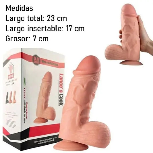 consolador grande grueso realista con ventosa en ecuador