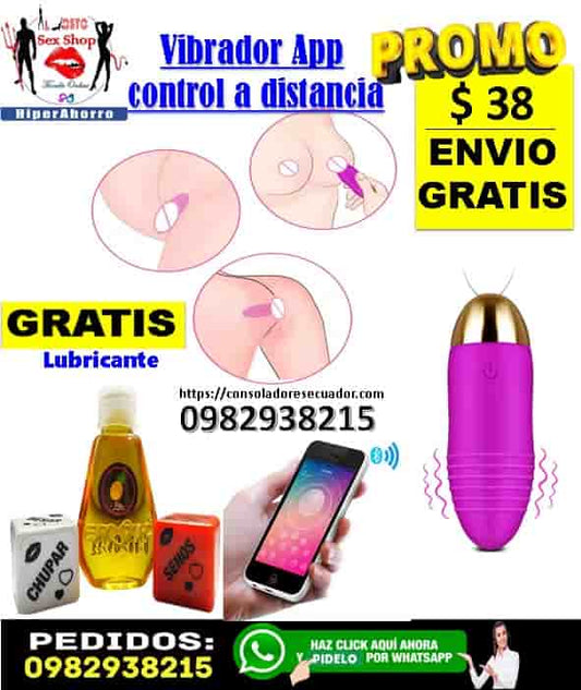 Huevo vibrador con Bluetooth Inalambrico
