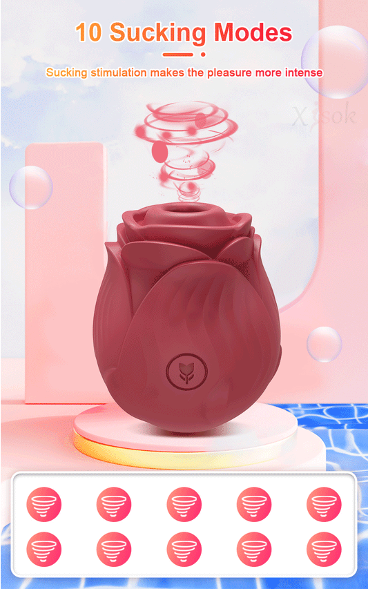 Succionador Rosa Vibrador
