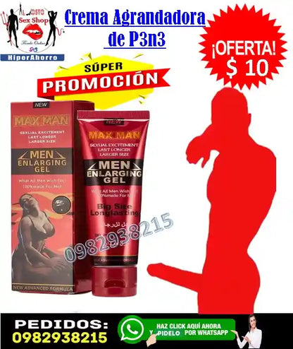 Crema para agrandar el miembro masculino