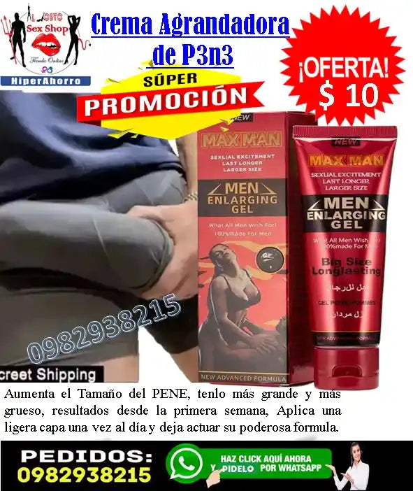 Crema para agrandar el miembro masculino