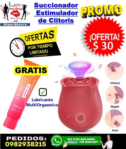 Succionador Rosa Vibrador