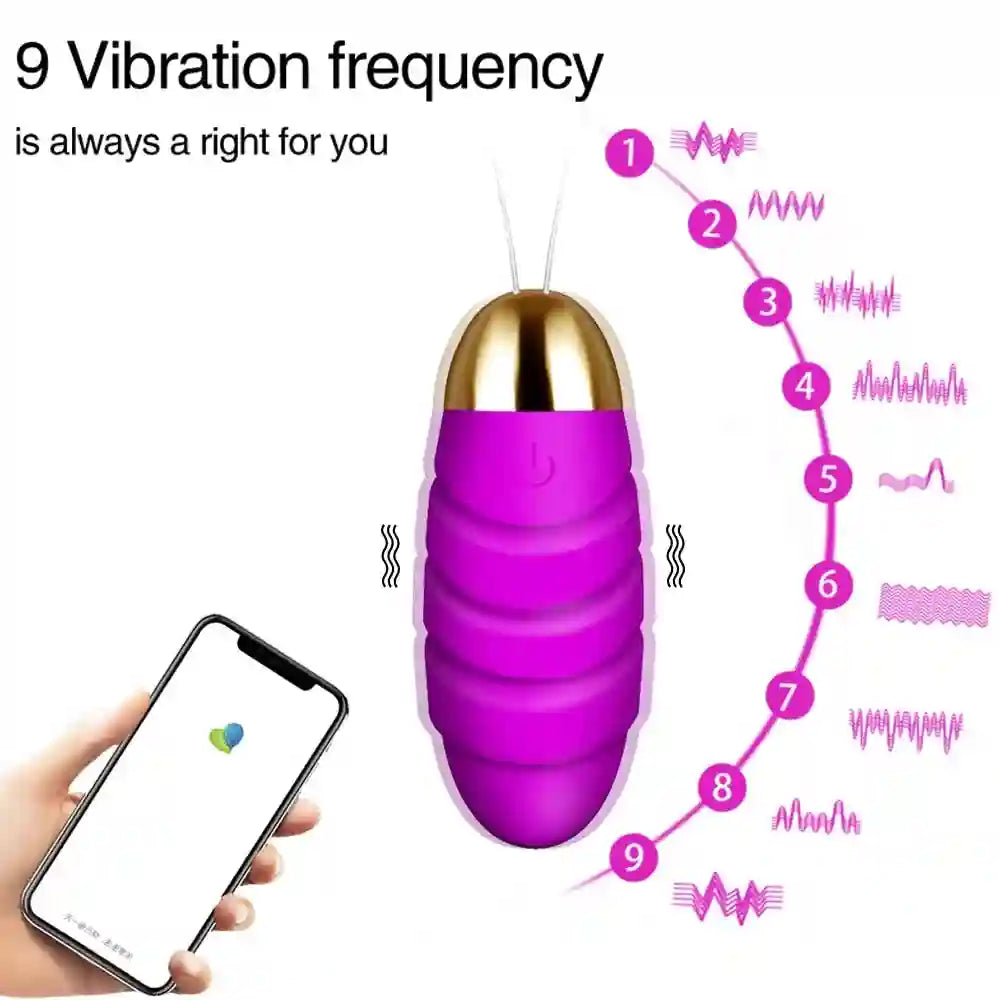 Huevo vibrador con Bluetooth Inalambrico